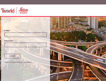 Tablet Screenshot of myworld.leica-geosystems.com